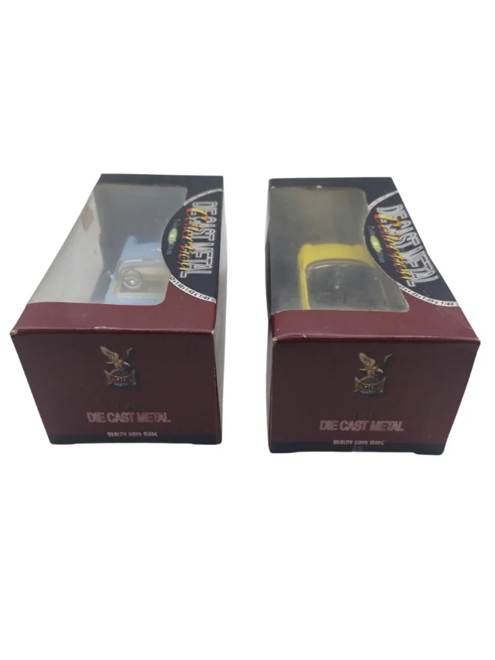 Ford Thunderbird Die Cast Model Set of 2 1955 & 2000 1:43 Collectors Edition